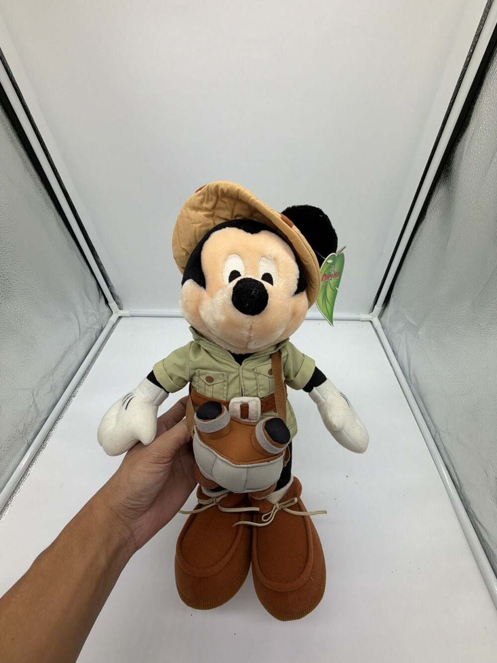 Disney On Ice Mickey Mouse Safari Explorer Stuffed Plush with Binoculars and Tag